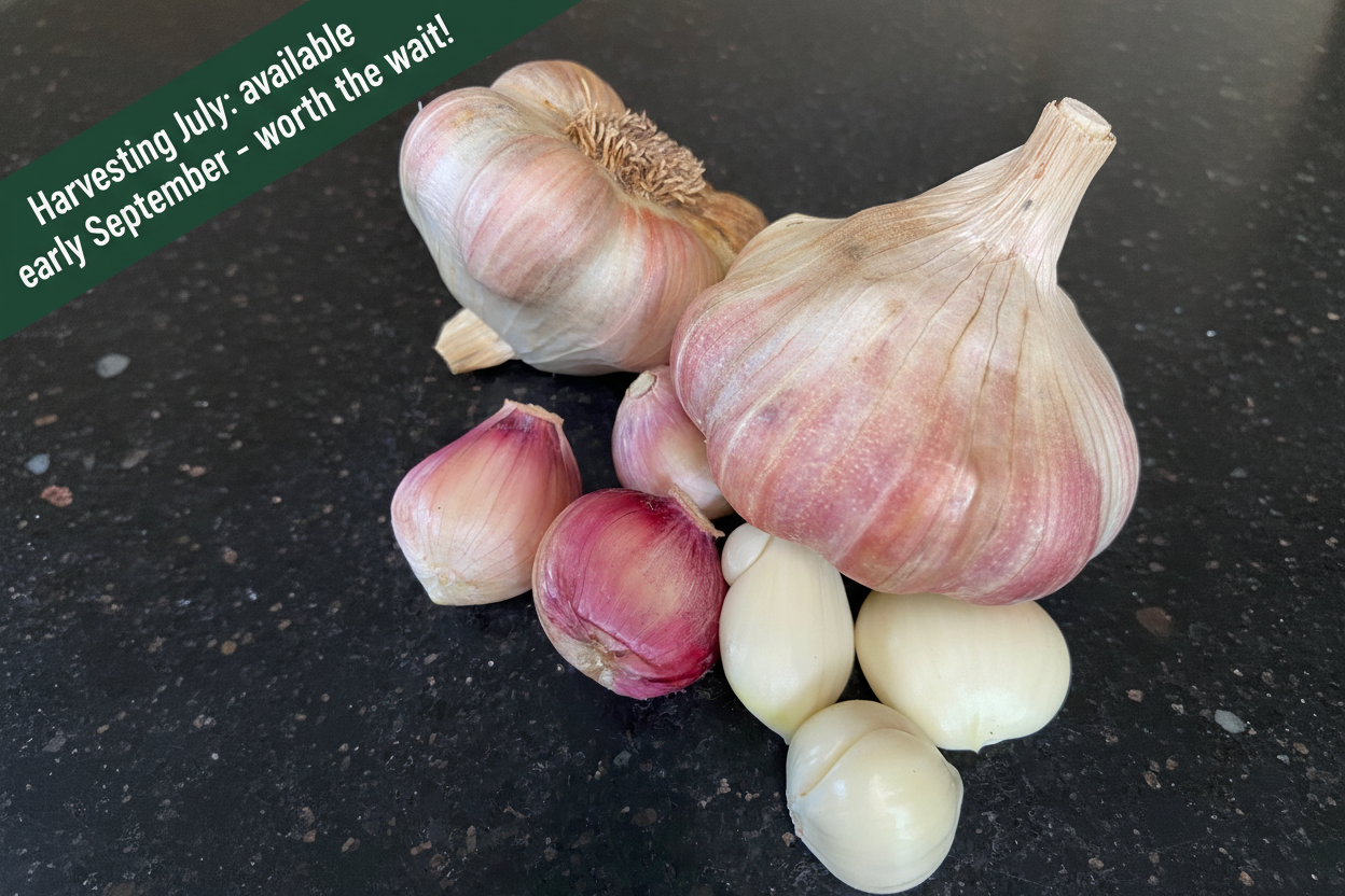 Brenin Garlic — Harvesting July: available early September banner